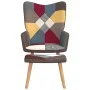 Entspannungssessel mit Fußstütze Patchworkstoff von vidaXL, Sessel - Ref: Foro24-328184, Preis: 127,04 €, Rabatt: %