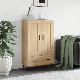Aparador alto madera de ingeniería roble Sonoma 69,5x31x115 cm Aparador alto madera de ingeniería roble Sonoma 69,5x31x115 cm