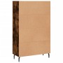 Aparador alto madera de ingeniería roble ahumado 69,5x31x115 cm