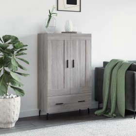 Aparador alto madera de ingeniería gris Sonoma 69,5x31x115 cm Aparador alto madera de ingeniería gris Sonoma 69,5x31x115 cm