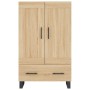 Aparador alto madera de ingeniería roble Sonoma 69,5x31x115 cm