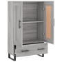Aparador alto madera de ingeniería gris Sonoma 69,5x31x115 cm