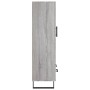 Aparador alto madera de ingeniería gris Sonoma 69,5x31x115 cm