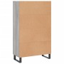 Aparador alto madera de ingeniería gris Sonoma 69,5x31x115 cm