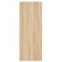 Armario de pared madera ingeniería roble Sonoma 69,5x34x90 cm