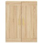 Armario de pared madera ingeniería roble Sonoma 69,5x34x90 cm