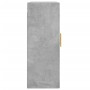 Armario de pared madera ingeniería gris hormigón 69,5x34x90 cm