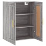 Armario de pared madera ingeniería gris Sonoma 69,5x34x90 cm