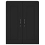 Armario de pared madera de ingeniería negro 69,5x34x90 cm