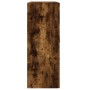 Armario de pared madera ingeniería roble ahumado 69,5x34x90 cm