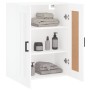 Armario de pared madera de ingeniería blanco 69,5x34x90 cm