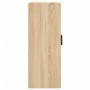 Armario de pared madera ingeniería roble Sonoma 69,5x34x90 cm