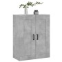 Armario de pared madera ingeniería gris hormigón 69,5x34x90 cm