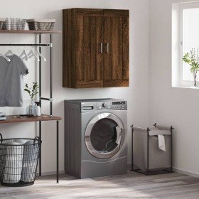 Armario de pared madera ingeniería roble marrón 69,5x34x90 cm Armario de pared madera ingeniería roble marrón 69,5x34x90 cm