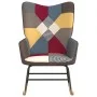 Schaukelstuhl aus Patchwork-Stoff von vidaXL, Schaukelstühle - Ref: Foro24-328191, Preis: 113,29 €, Rabatt: %