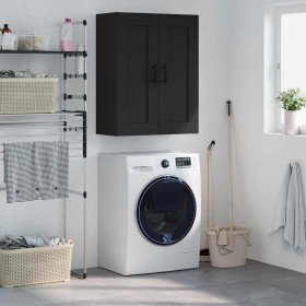 Armario de pared madera de ingeniería negro 69,5x34x90 cm en Aparadores | Comprar online en Foro24