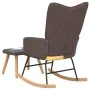 Rocking chair with patchwork fabric footrest by vidaXL, Rocking chairs - Ref: Foro24-328192, Price: 124,12 €, Discount: %
