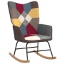 Rocking chair with patchwork fabric footrest by vidaXL, Rocking chairs - Ref: Foro24-328192, Price: 128,04 €, Discount: %