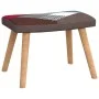 Rocking chair with patchwork fabric footrest by vidaXL, Rocking chairs - Ref: Foro24-328192, Price: 124,12 €, Discount: %