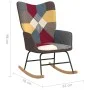 Rocking chair with patchwork fabric footrest by vidaXL, Rocking chairs - Ref: Foro24-328192, Price: 124,12 €, Discount: %