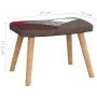 Rocking chair with patchwork fabric footrest by vidaXL, Rocking chairs - Ref: Foro24-328192, Price: 124,12 €, Discount: %