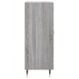 Aparador madera de ingeniería gris Sonoma 34,5x34x90 cm
