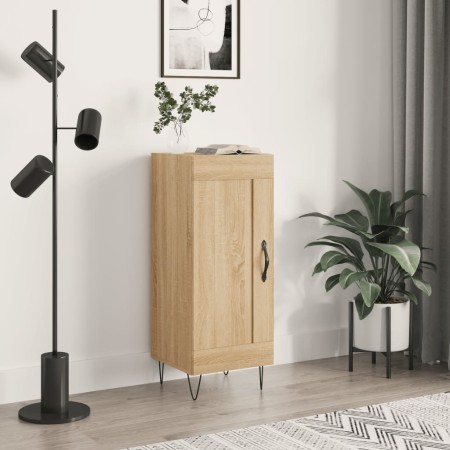 Aparador madera contrachapada color roble Sonoma 34,5x34x90 cm