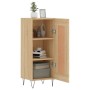 Aparador madera contrachapada color roble Sonoma 34,5x34x90 cm