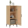 Aparador madera contrachapada color roble Sonoma 34,5x34x90 cm