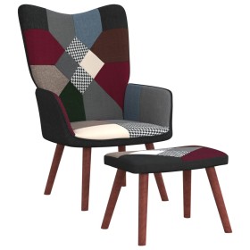 Patchwork fabric relaxation chair with footrest by vidaXL, Armchairs - Ref: Foro24-328196, Price: 125,62 €, Discount: %