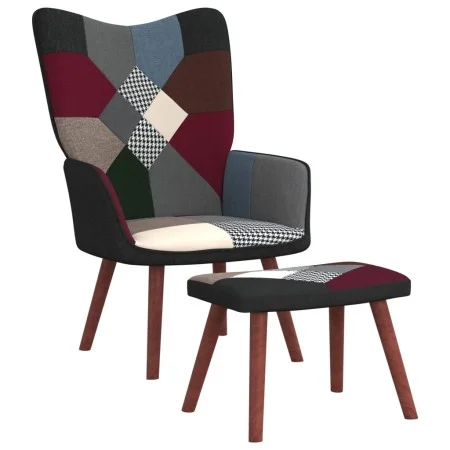 Patchwork fabric relaxation chair with footrest by vidaXL, Armchairs - Ref: Foro24-328196, Price: 143,76 €, Discount: %