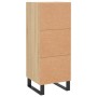 Aparador madera contrachapada color roble Sonoma 34,5x34x90 cm