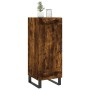 Aparador madera de ingeniería roble ahumado 34,5x34x90 cm