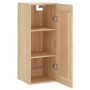 Armario de pared madera ingeniería roble Sonoma 34,5x34x90 cm