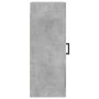 Armario de pared madera ingeniería gris hormigón 34,5x34x90 cm