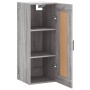 Armario de pared madera de ingeniería gris Sonoma 34,5x34x90 cm