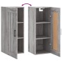 Armario de pared madera de ingeniería gris Sonoma 34,5x34x90 cm