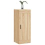 Armario de pared madera ingeniería roble Sonoma 34,5x34x90 cm