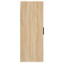 Armario de pared madera ingeniería roble Sonoma 34,5x34x90 cm