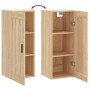 Armario de pared madera ingeniería roble Sonoma 34,5x34x90 cm