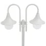 Gartenstraßenlampe mit 2 weißen Aluminiumlampen E27 220 cm von vidaXL, Außenbeleuchtung - Ref: Foro24-44208, Preis: 127,39 €,...