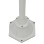 Gartenstraßenlampe mit 2 weißen Aluminiumlampen E27 220 cm von vidaXL, Außenbeleuchtung - Ref: Foro24-44208, Preis: 129,99 €,...
