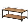 Mesa de centro de madera maciza acacia 90x45x35 cm | Foro24.es | Tu tienda online para hogar, jardín y más Foro24.es