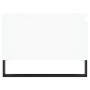 Mesa de centro madera contrachapada blanco 90x50x36,5 cm