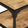 Mesa de centro de madera maciza de mango rugosa 90x45x35 cm by vidaXL, Coffee table - Ref: Foro24-328265, Price: 120,61 €, Di...