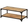 Mesa de centro de madera maciza de mango rugosa 90x45x35 cm by vidaXL, Coffee table - Ref: Foro24-328265, Price: 119,17 €, Di...