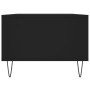 Mesa de centro madera contrachapada negro 90x50x36,5 cm
