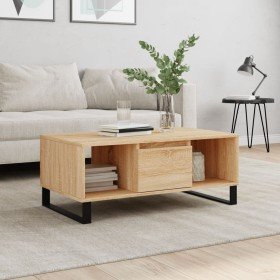 Mesa de centro madera contrachapada roble Sonoma 90x50x36,5 cm Mesa de centro madera contrachapada roble Sonoma 90x50x36,5 cm