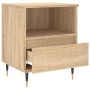Mesita de noche madera de ingeniería roble Sonoma 40x35x50 cm