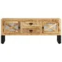 Mueble para TV de madera maciza de mango rugosa 110x30x45 cm de vidaXL, Muebles TV - Ref: Foro24-328276, Precio: 185,51 €, De...